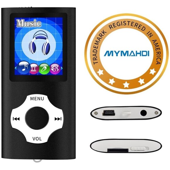MYMAHDI Slim 1.8" LCD Mp3 Player Black New In box - Picture 4 of 4